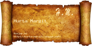 Hurta Margit névjegykártya